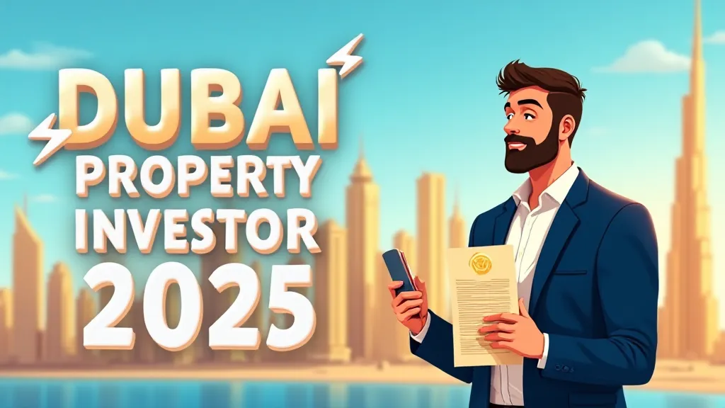 Illustration of Dubai property investor visa 2025
