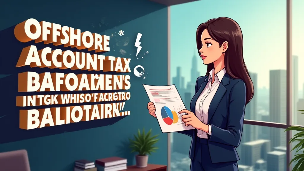 Illustration of offshore account tax implications 2025 showing Singapore skyline and Swiss Alps with tax symbols