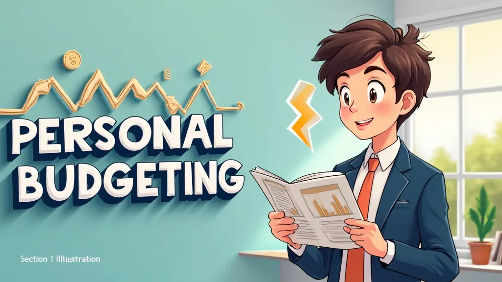 Illustration of personal budgeting showing income, expenses, and savings balance