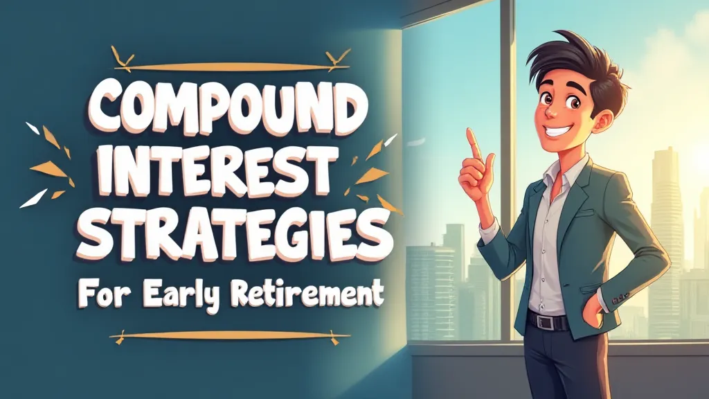 Illustration of compound interest strategies for early retirement