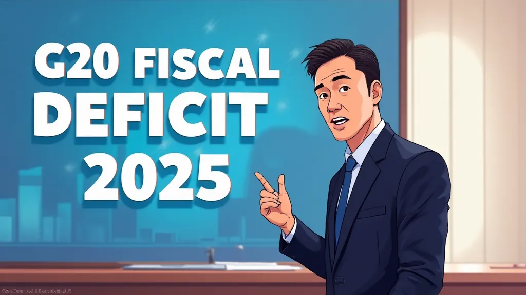 Illustration of G20 fiscal deficit targets 2025 showing global leaders discussing economic charts