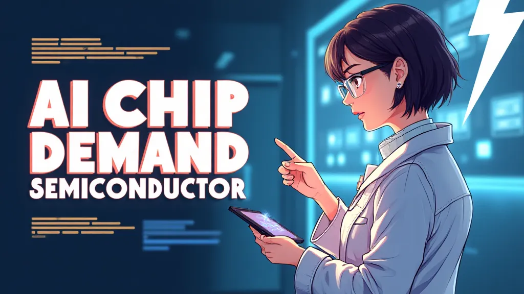 Illustration of AI chip demand semiconductor rally