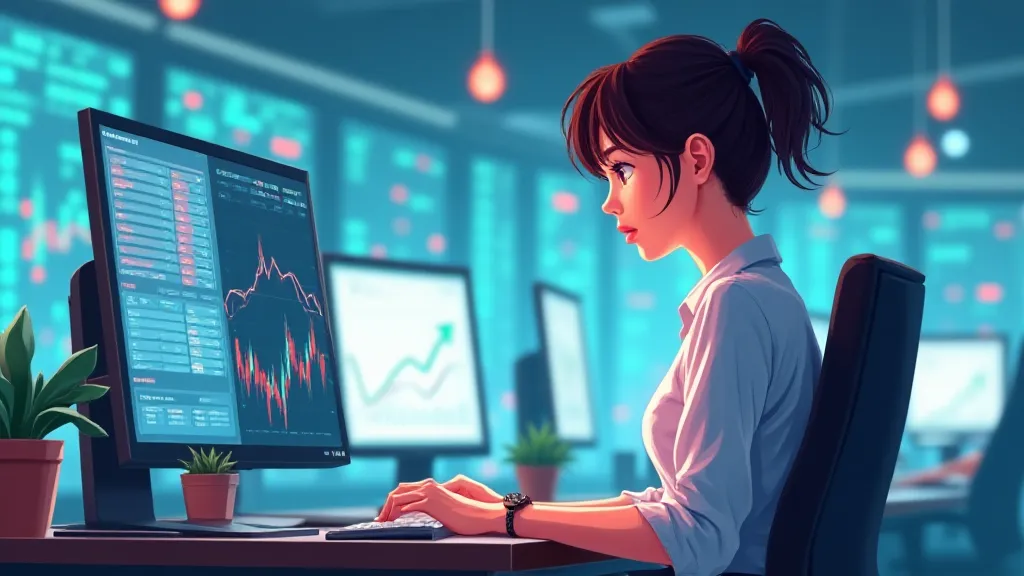 Illustration of AI chip demand semiconductor rally
