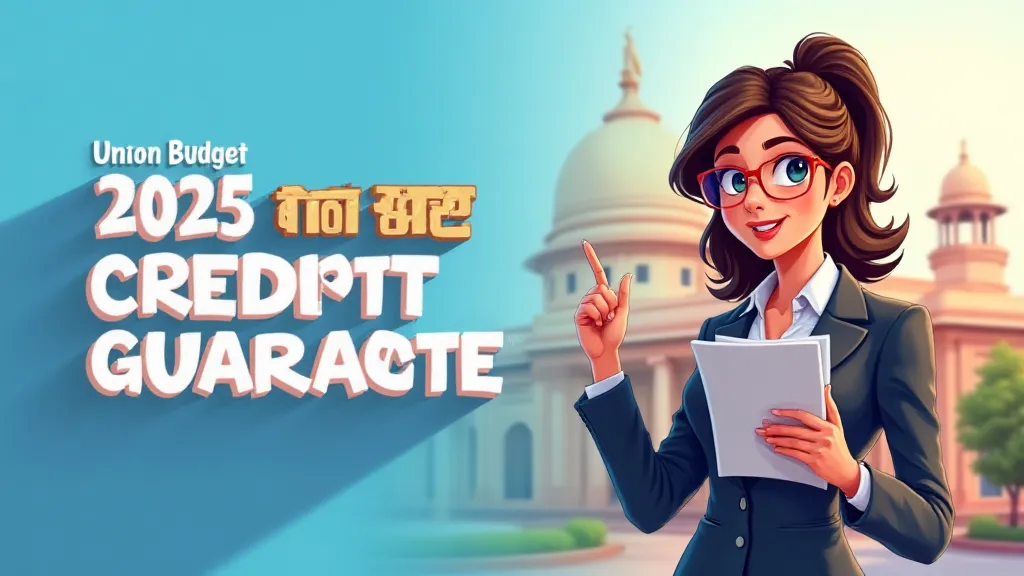 केंद्रीय बजट 2025 एमएसएमई क्रेडिट गारंटी योजना का ग्राफिकल प्रतिनिधित्व
