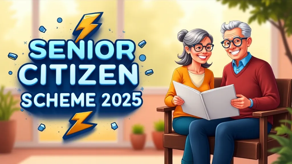 सीनियर सिटीजन सेविंग स्कीम 2025 में निवेश करते हुए वरिष्ठ नागरिकों का चित्रण