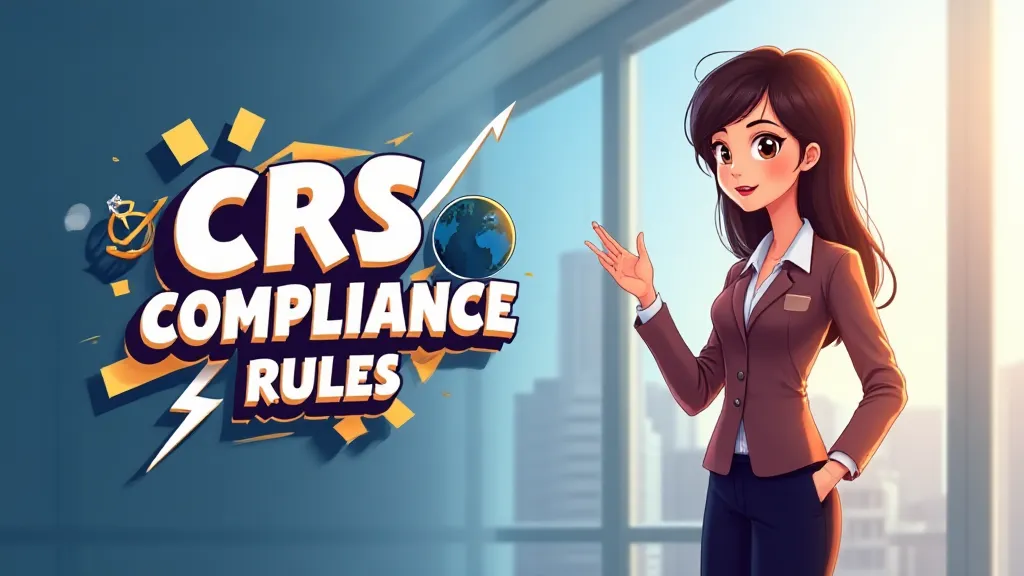 Illustration of CRS compliance rules showing Singapore and Mauritius flags with tax documents
