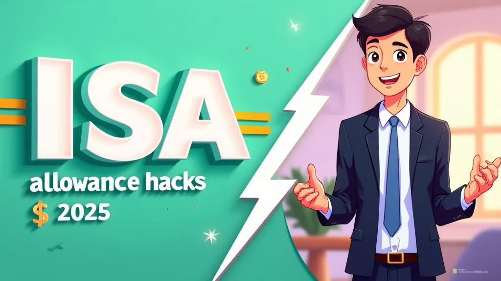 Illustration of ISA allowance hacks 2025 showing money growing in eco-friendly piggy bank with solar panels