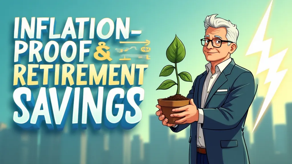 Illustration showing coins growing into a tree with rupee symbols as leaves, representing inflation-proof retirement savings