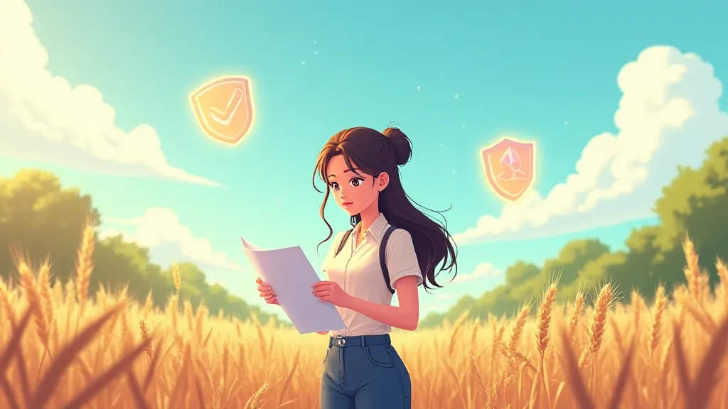 Illustration of किसान क्रेडिट कार्ड बीमा अनिवार्यता