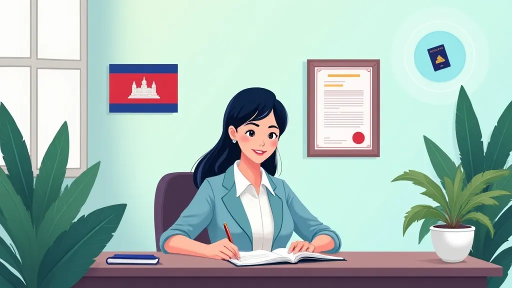 Illustration of Cambodia Elite Visa Property Investment