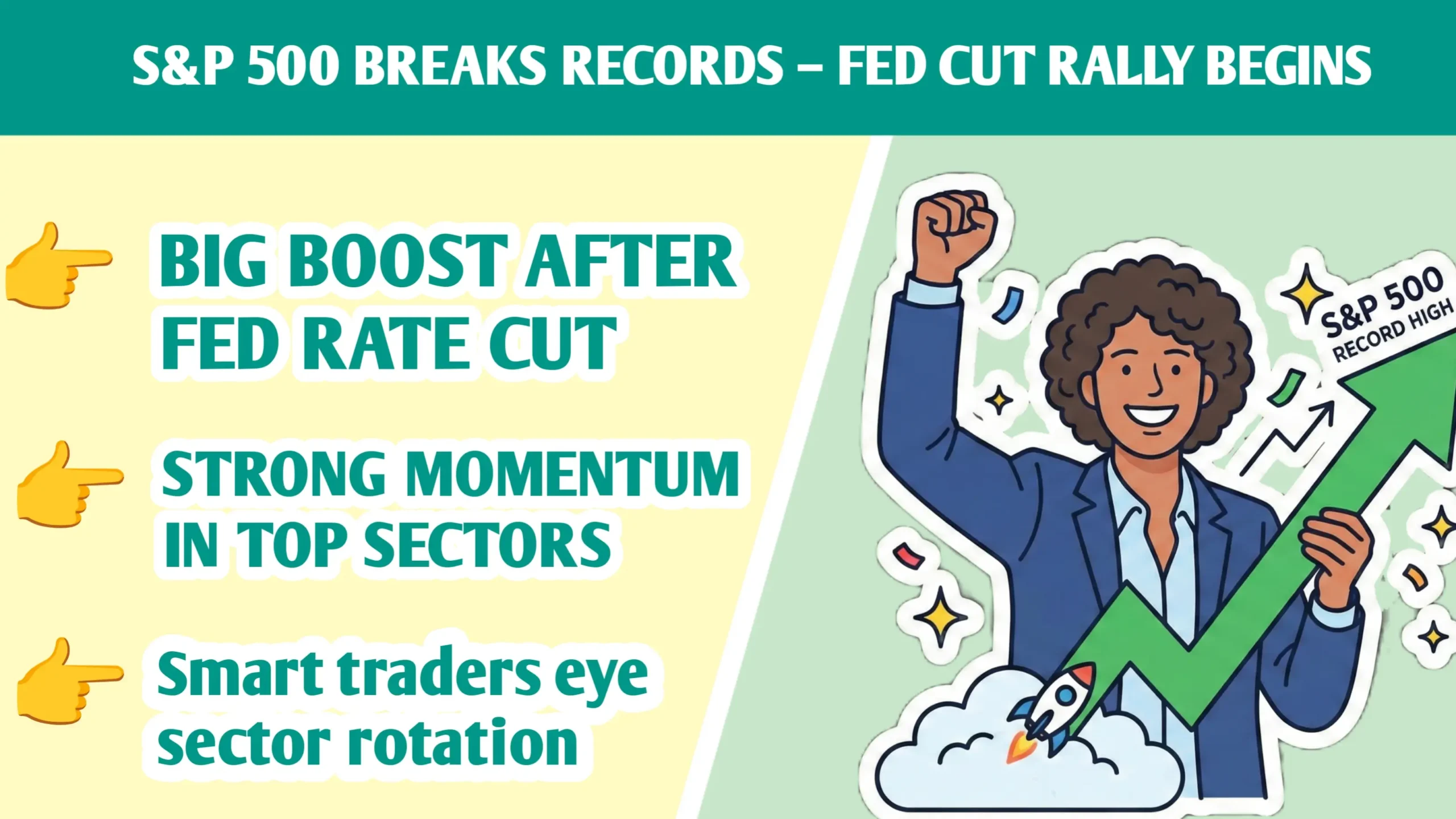 S&P 500 Hits Record Highs: How to Trade the Fed Rate Cut Rally & Sector Rotation