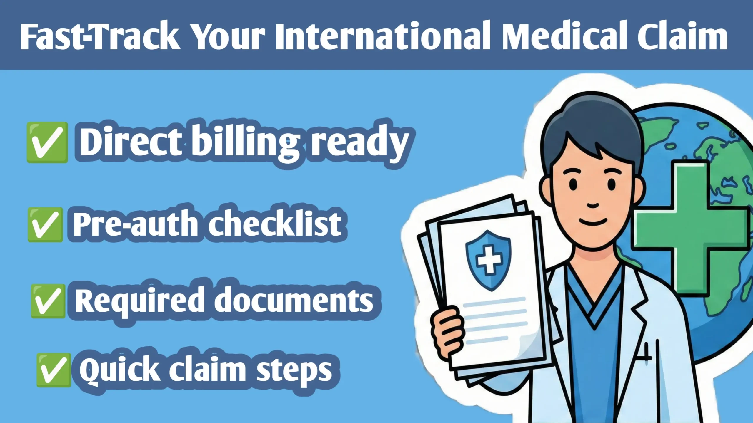 International Medical Insurance Claims: Your Complete Fast-Track Checklist (Direct Billing, Pre-Auth & More)