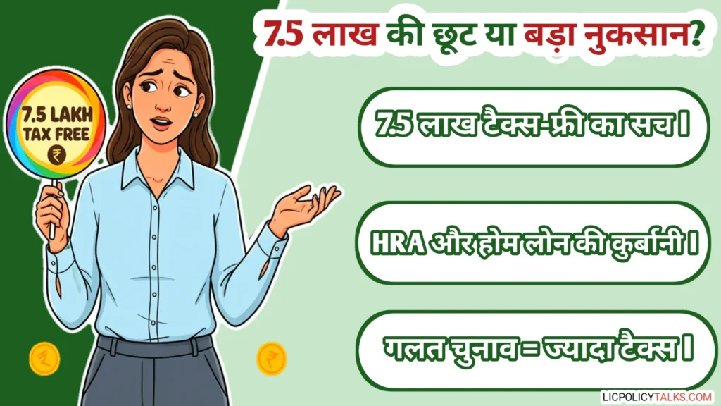 न्यू टैक्स रेजिम 2026 का 'लॉलीपॉप': 7.5 लाख छूट के पीछे HRA और होम लोन का बड़ा नुकसान क्यों है?